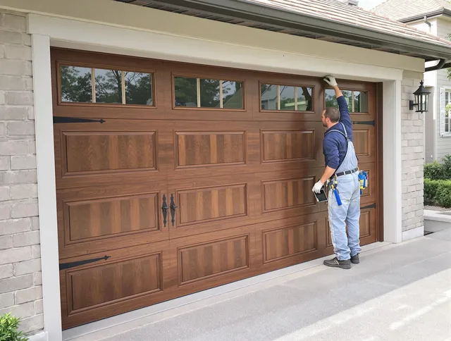 Custom garage door showcase by Valley Falls Garage Door Repair in Valley Falls