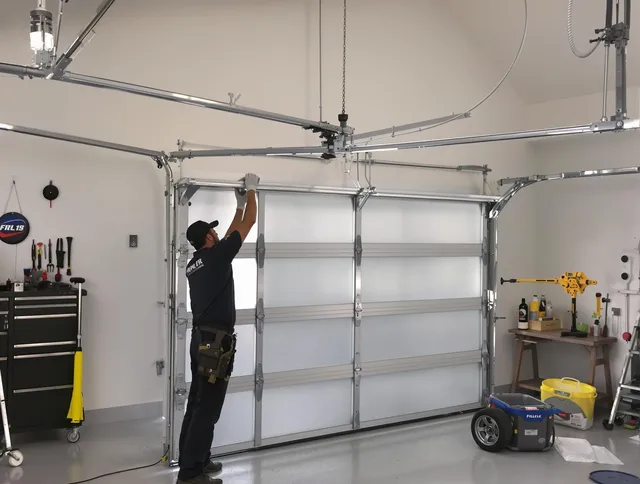 Valley Falls Garage Door Repair certified team performing precision garage door installation in Valley Falls