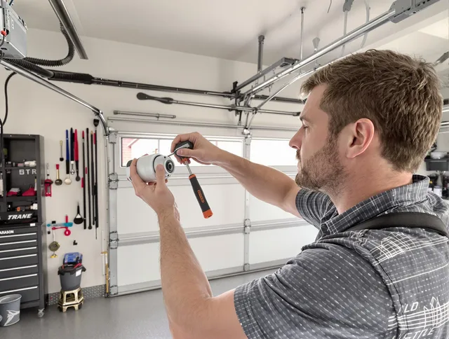 Garage door opener repair service by Valley Falls Garage Door Repair in Valley Falls
