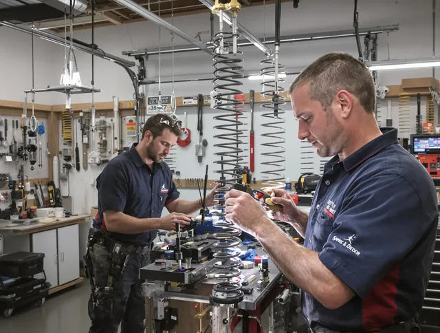 Garage door spring repair service by Valley Falls Garage Door Repair in Valley Falls
